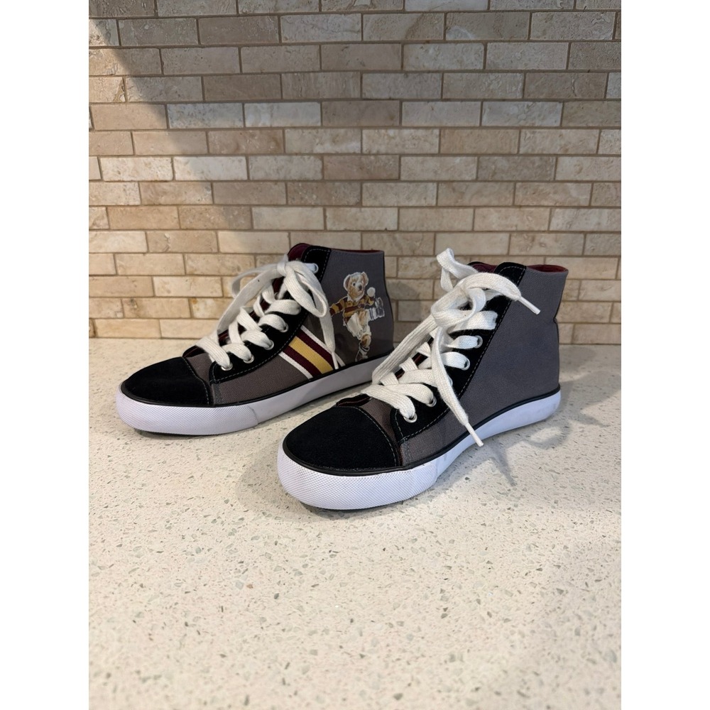 Polo Ralph‎ Lauren Solomon II Bear High Top Sneakers Youth 5